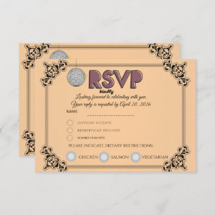 RSVP Reply Card   Confirm Attendance & Guest Count