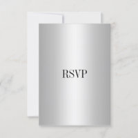 RSVP Response Card Silver All Events