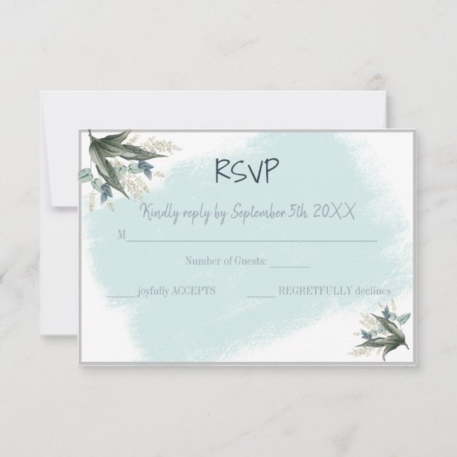 RSVP Response Wedding Card (Front)