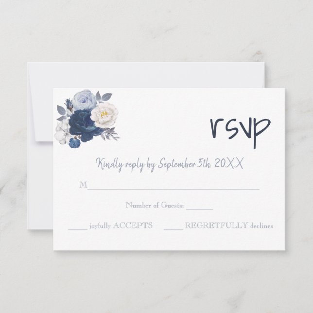 RSVP Response Wedding Card (Front)