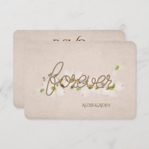 RSVP-rope forever with flowers Invitation