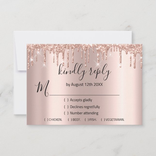 RSVP Rose Mariage Brillant Dégustation de Mariée V (Devant)