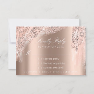 RSVP Rose Weddin Paillettes Robe de Soirée Noire