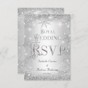RSVP Royal Mariage Silver Winter Wonderland Crown