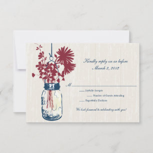 RSVP Rustic Hanging Mason Jar Mariage