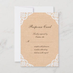 RSVP Rustique Lace & Burlap