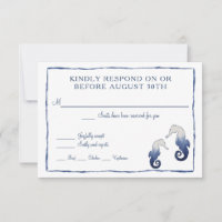 RSVP Shibori Kumo Watercolor Beach Seahorse Sea