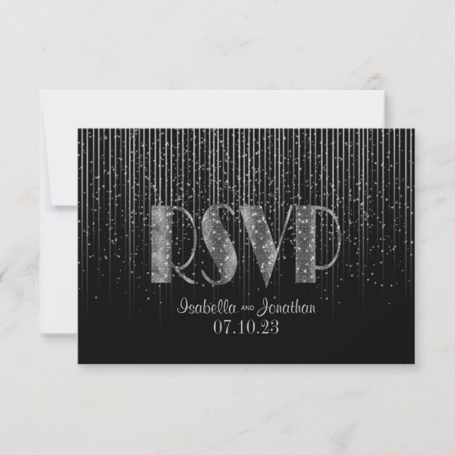 RSVP  Silver Star Shower and Black (Front)