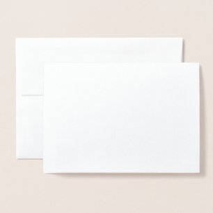 Rsvp simple calligraphy Personalised Gold Foil Card