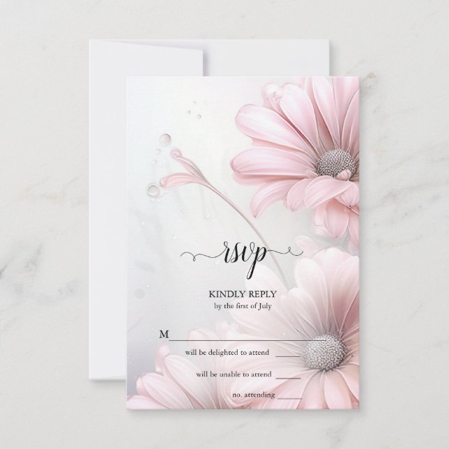 RSVP Stunning Elegant Pink Daisies (Front)