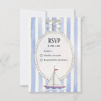 RSVP sur carte faire-part de mariage