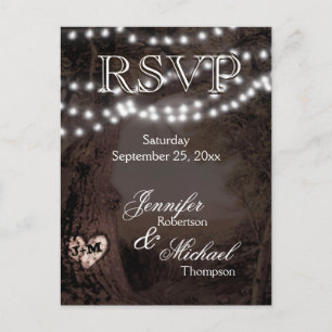 RSVP - Tree of Lights Invitation Postcard