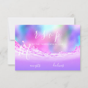 RSVP Vagues Tropical Océan Aqua Rose Pastel