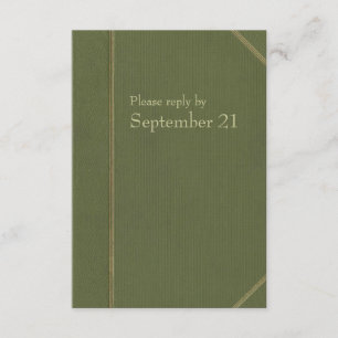 Rsvp vintage de Livre vert