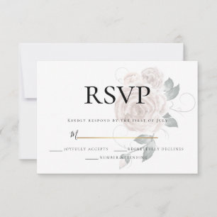 RSVP Watercolor Dusty Rose Pink