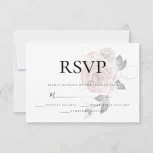 RSVP Watercolor Dusty Rose Pink