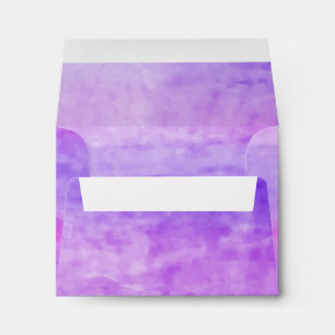 RSVP Watercolor Streaks Purple Envelope