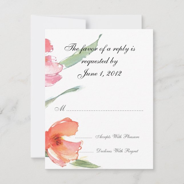 RSVP wedding cards and invitations (Front)