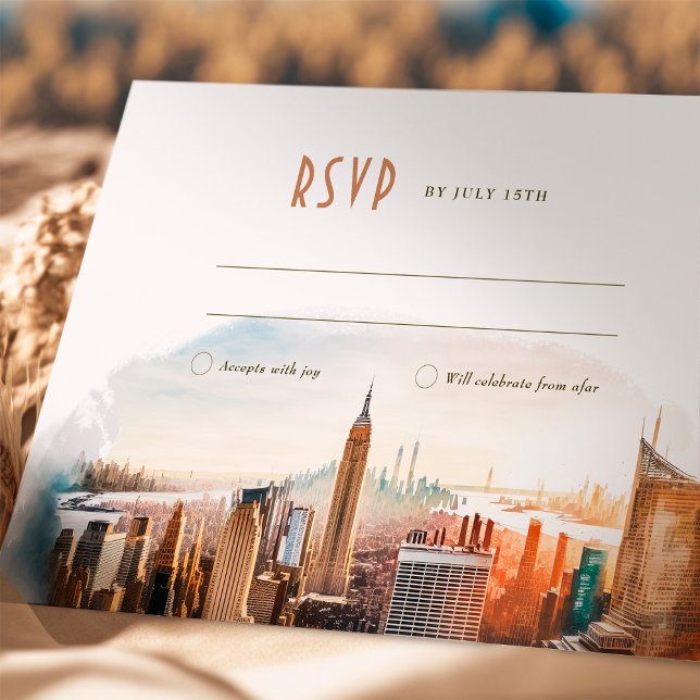 RSVP Wedding Insert New York Destination Invitation (Creator Uploaded)