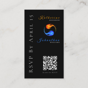 RSVP-Wedding-QR Code-Twin Flames Business Card