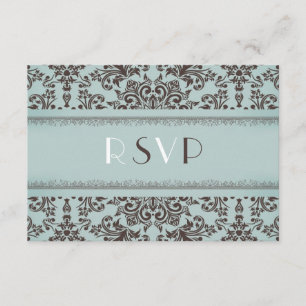 RSVP with Food Option Wedding Flat Card
