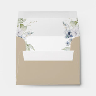 RSVP with Return Address, Beige Elegant Bliss Enve Envelope