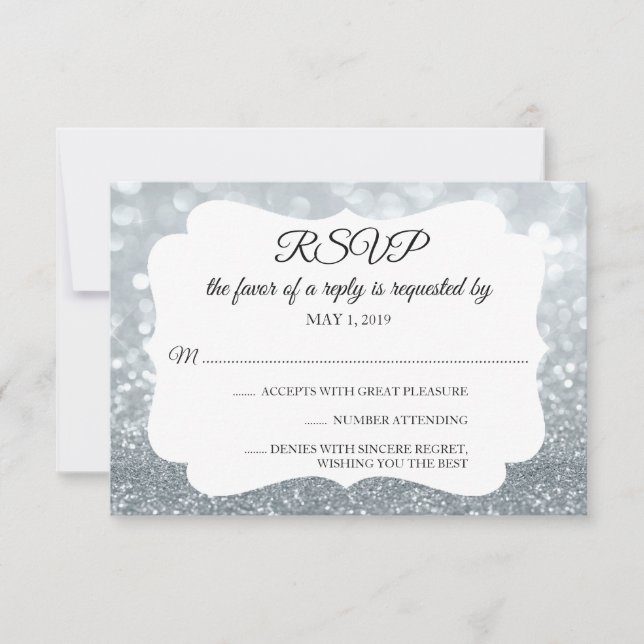 RSVP Your Day Glitter Fab Silver (Front)