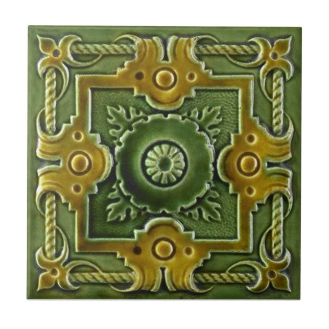 RT036 Faux-Relief Antique Reproduction Tile (Front)