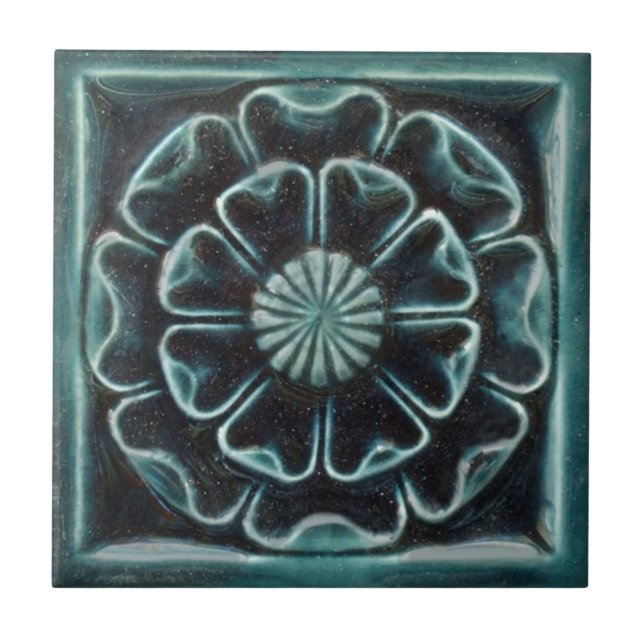 RT044 Faux-Relief Antique Reproduction Tile (Front)