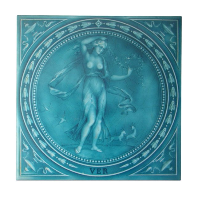 RT051 Faux-Relief Antique Reproduction Tile (Front)