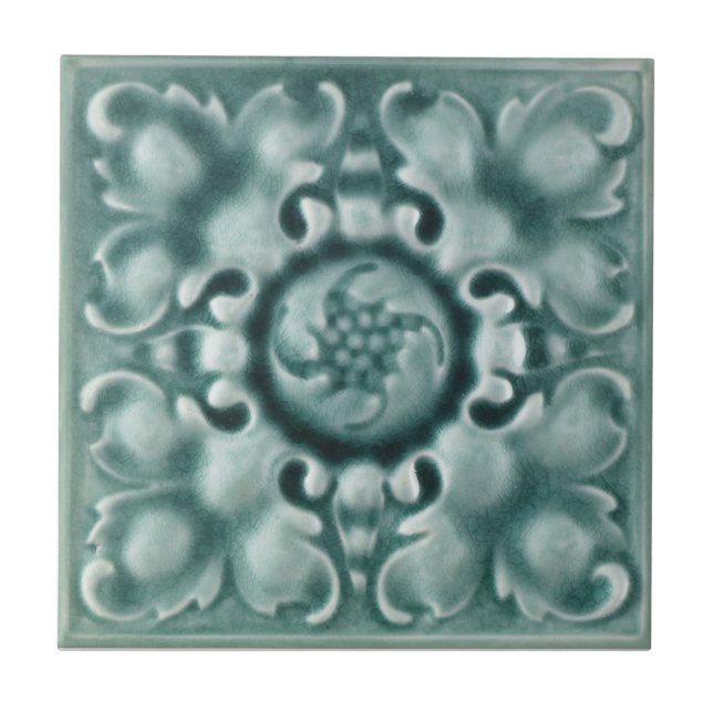 RT062 Faux-Relief Antique Reproduction Tile (Front)