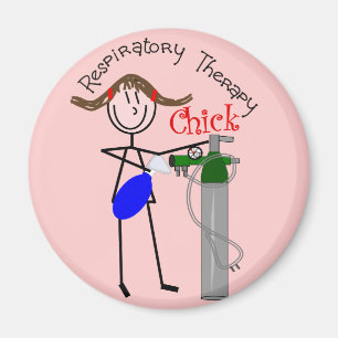 RT Chick O2 Tank and Ambu Bag Stick People Magnet