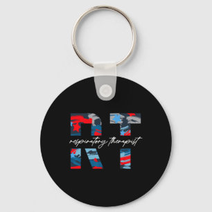 Rt Patriotic 4th Of July Usa Flag Independence Day Keychain