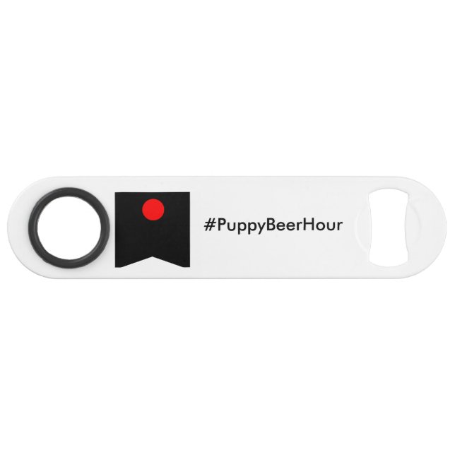 RTARL Official Puppy Beer Hour Bottle Opener Bar Key (Front (Horizontal))