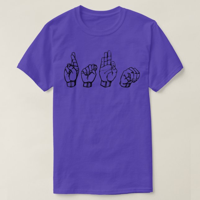RTFM Sign Language T-Shirt (Design Front)