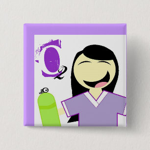 RTgirl 2 Inch Square Button