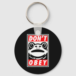 Rtland Frog Don't Obey Keychain