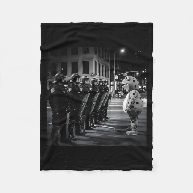 Rtland Frog Protest Meme Frog Viral For Men Women  Fleece Blanket (Front)