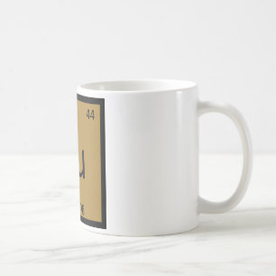 Ru - Running Sports Chemistry Periodic Table Coffee Mug