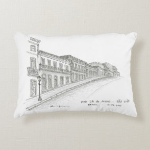 Rua 28 de Julho, São Luís, Brazil Accent Pillow