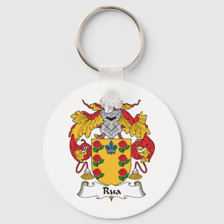 Rua Family Crest Keychain