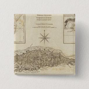 Ruatan or Rattan 2 Inch Square Button