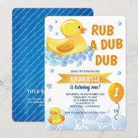 Rub a Dub Dub Rubber Duck Birthday Party