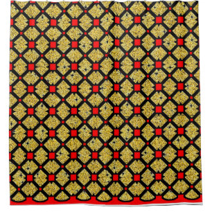 Rub-a-Dub-Dub Vibrant Floral Shower Curtain