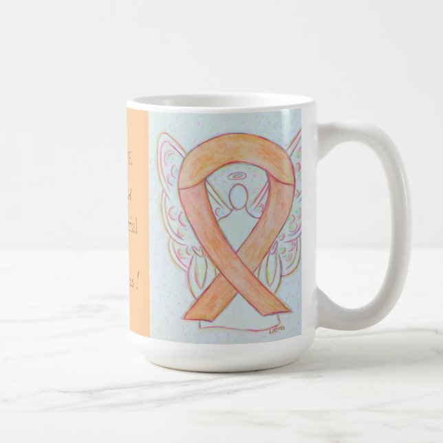 Ruban Angel Mug de sensibilisation au cancer de l' (Droite)
