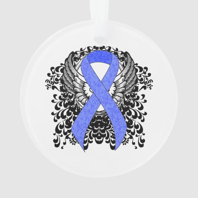 Ruban bleu avec ailes (dos)