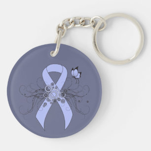 Ruban bleu clair avec papillon
