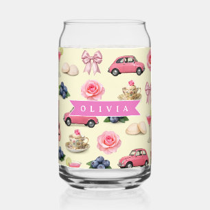 Ruban de cocktail rose coquette personnalisé adora