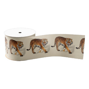 Ruban de gros-grain de tigre