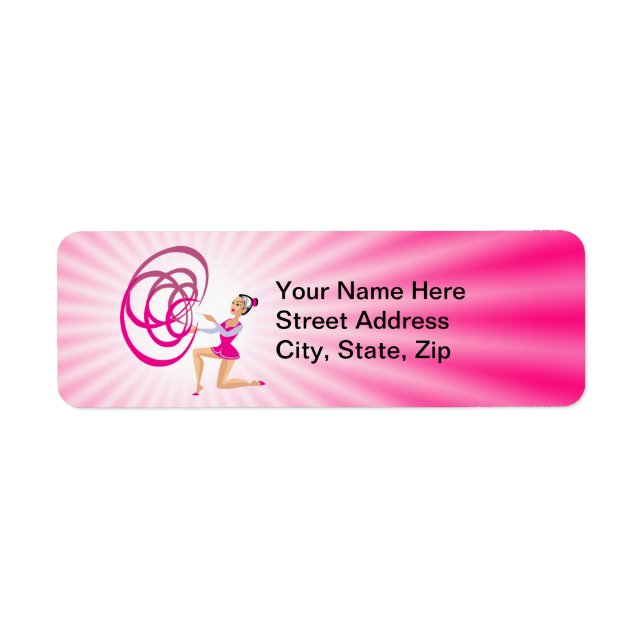Ruban de gymnastique Rythmique Rose (Devant)